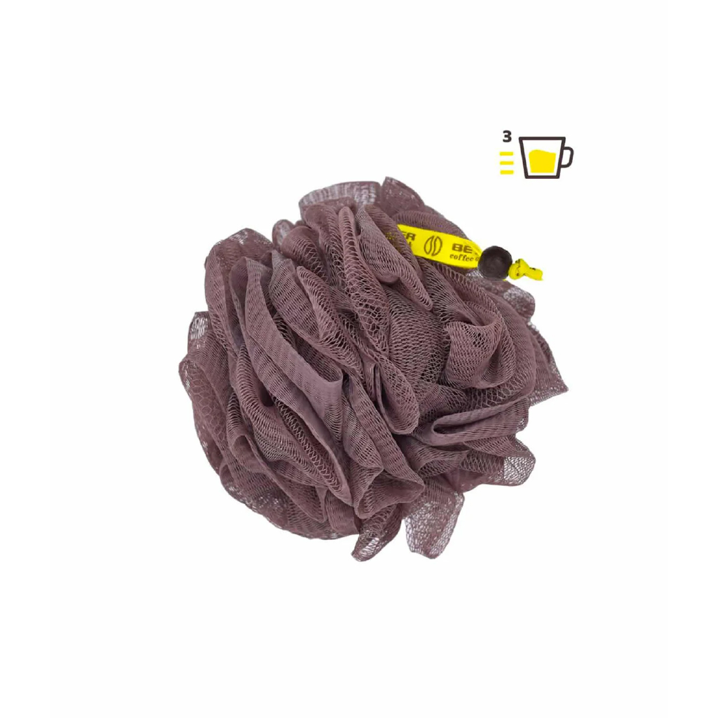 Beter, Coffee O'Clock Net Sponge Peeling, Exfoliating sponge for gentle skin peeling