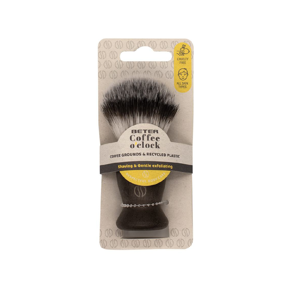 Beter, Coffee O'Clock Shaving Brush, Soft bristle shaving brush for smooth shave