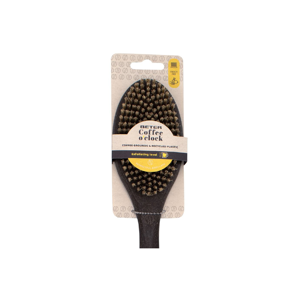 Beter, Coffee O'clock Bath Brush, Exfoliating bath brush for skin cleansing