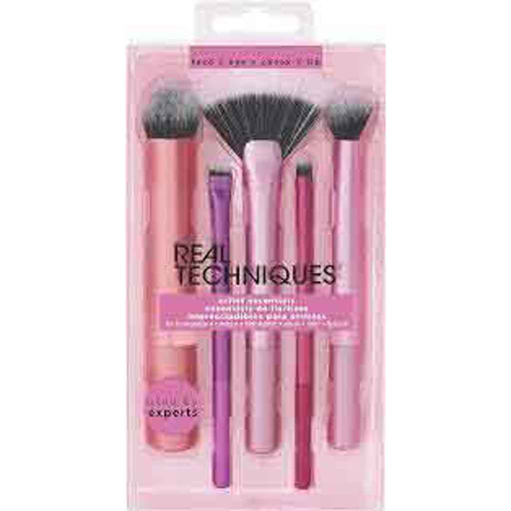Real Techniques, Artist Essentials Brush Set, Essential brushes for face and eye makeup application