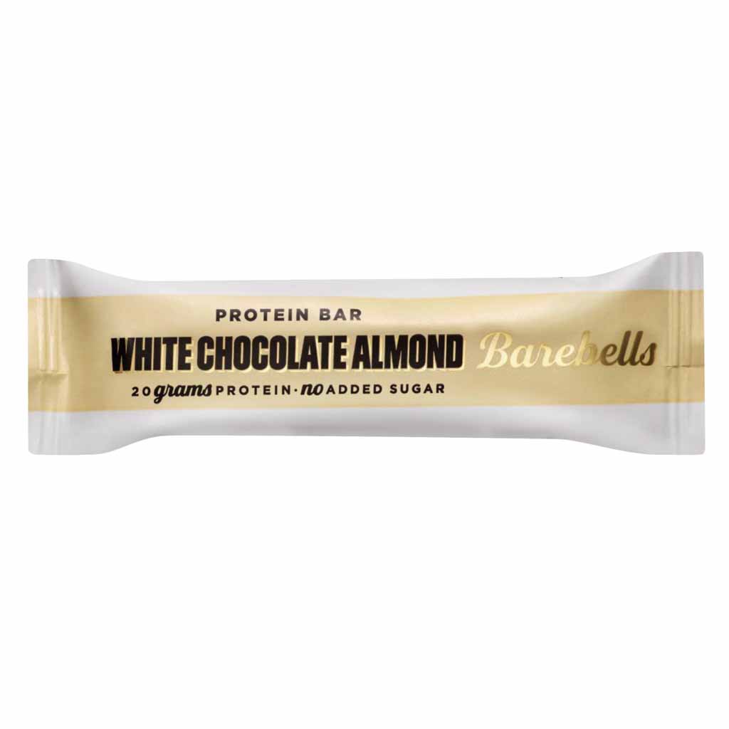 Barebells, Protein Bar White Chocolate Almond, Creamy white chocolate with crunchy almonds, 55 g