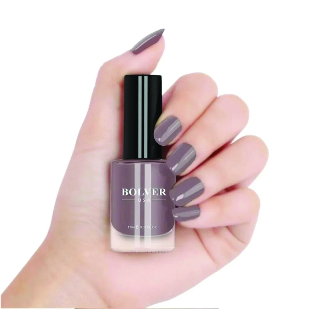 Bolver Nail Polish, Fogg Soft Gray Shade, Nail Polish