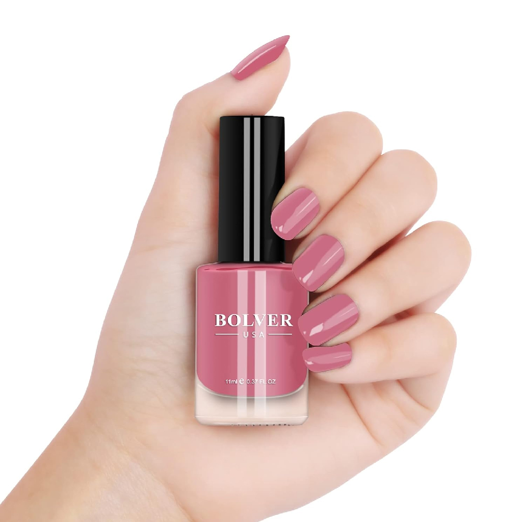 Bolver Nail Polish, Pink Salmon Soft Coral Shade, Nail Polish
