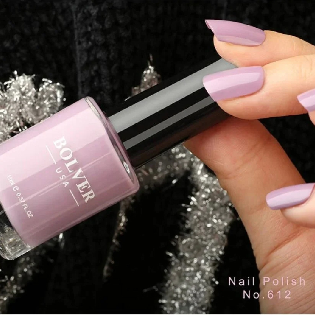 Bolver, Nail Polish Lake 612, High-gloss nail polish in lake blue shade