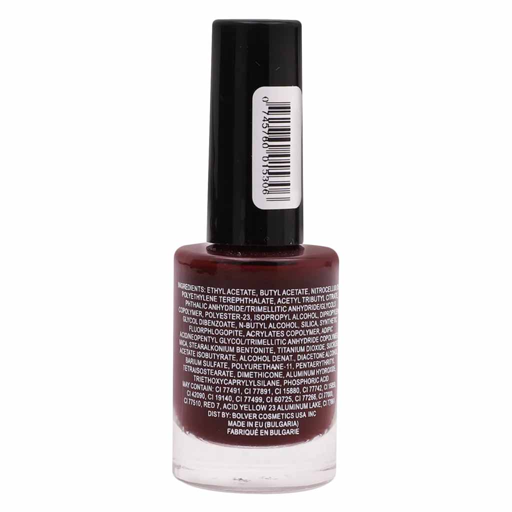Bolver, Nail polish dark red, Long-lasting rich colour nail lacquer