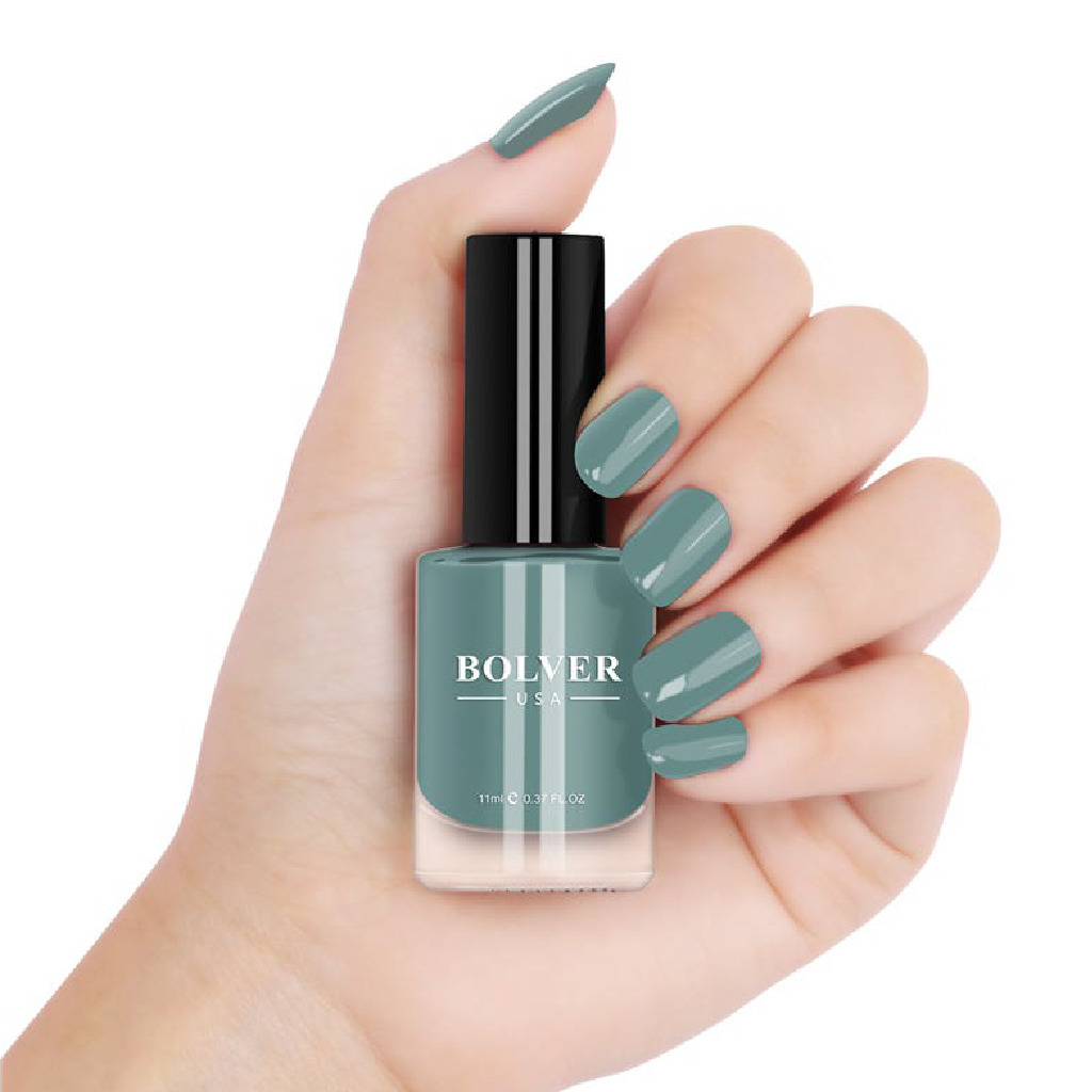 Bolver Nail Polish, Blue Turquoise Vibrant Color, Nail Polish