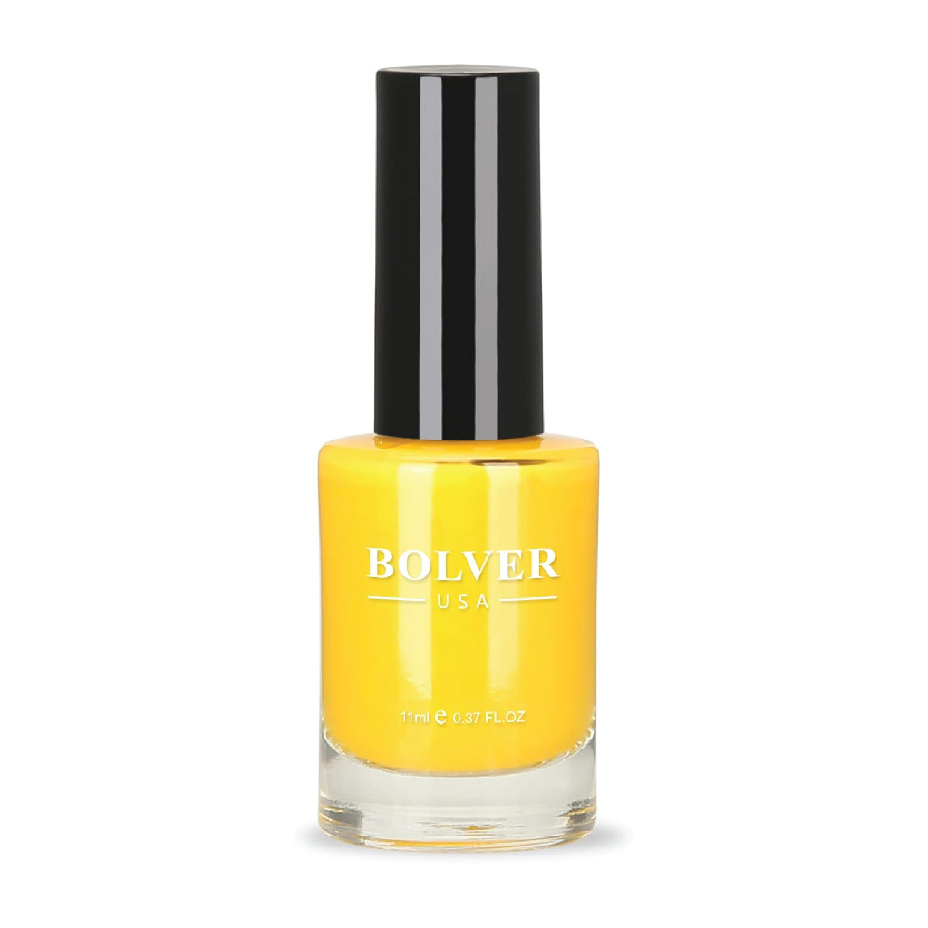 Polver, Nail Polish Yellow, Bright Nail Color, Shade 673