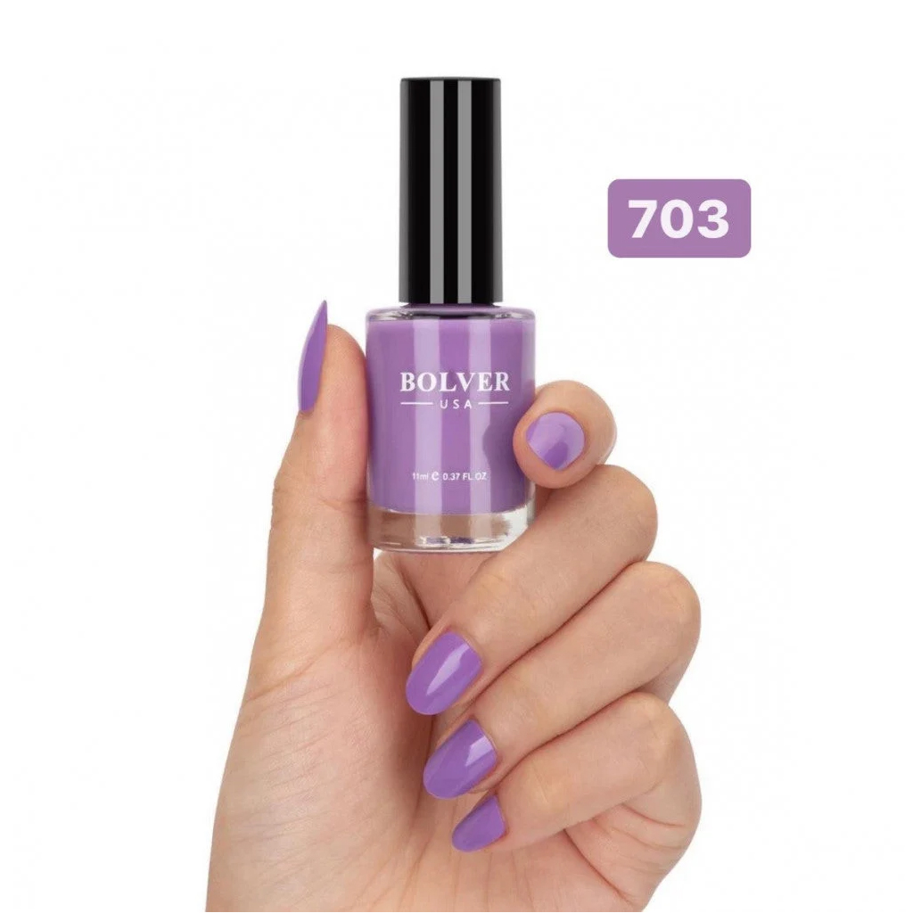 Bolver Nail Polish, Light Violet Soft Purple Tone, Nail Polish