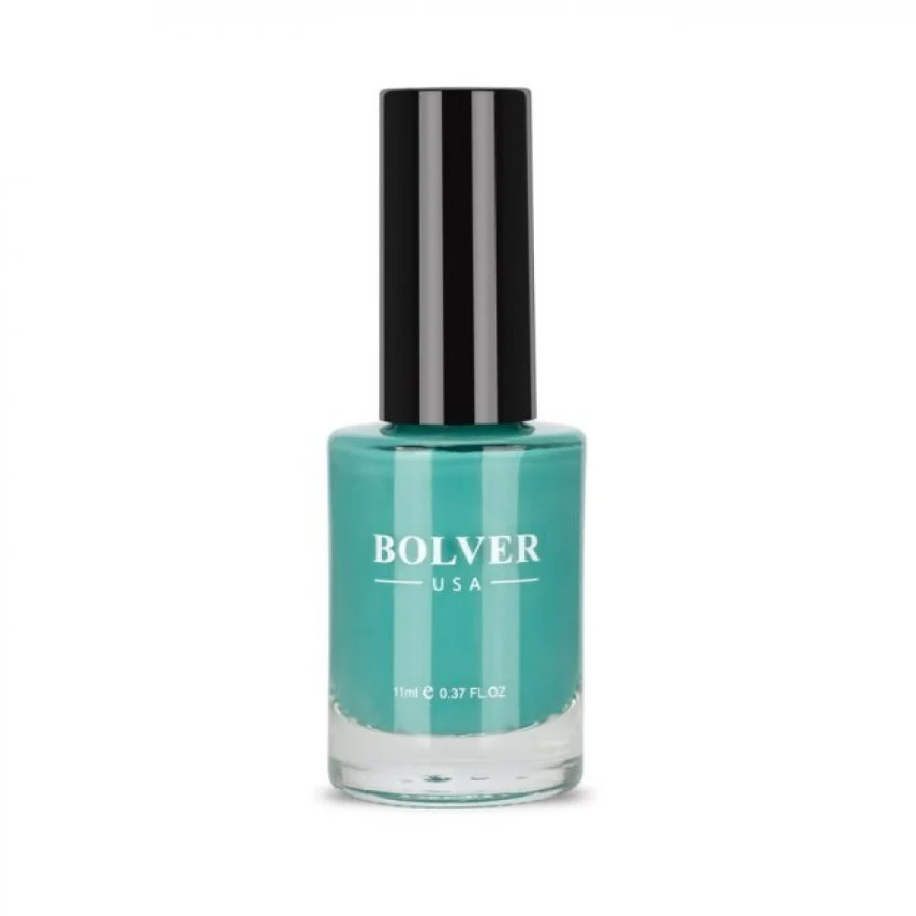 Bolver Nail Polish Turquoise 708, Bright Blue Nail Color, Nail Polish