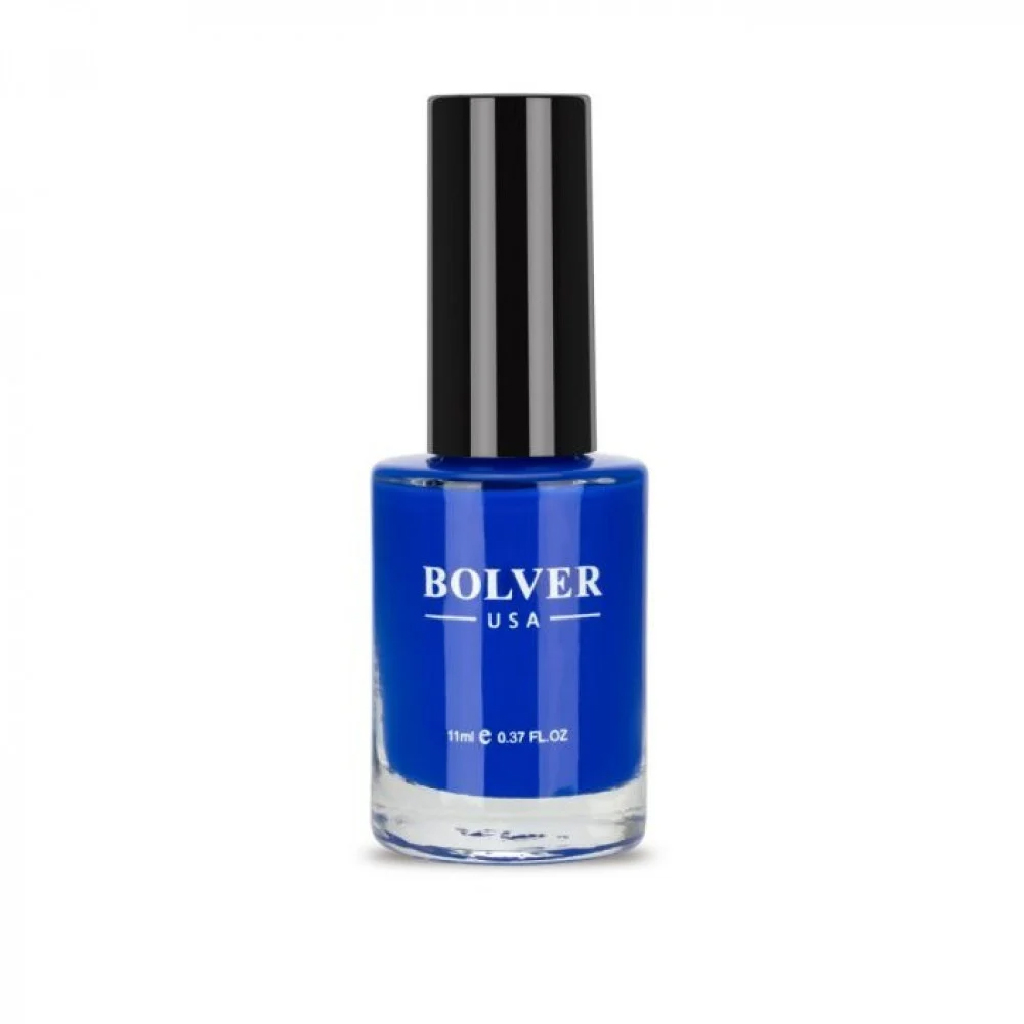 Bolver, Nail Polish Blue Orchid 712, Vibrant blue orchid shade long-lasting nail polish