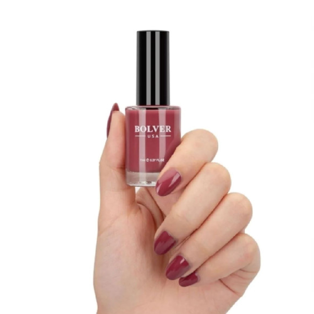 Bolver Nail Polish, Jam Dark Red Color, Nail Polish