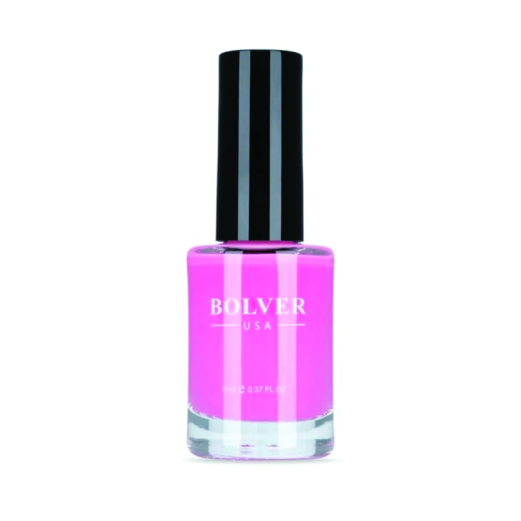 Bolver, Hot Pink Nail Polish 722, Vibrant hot pink nail polish color