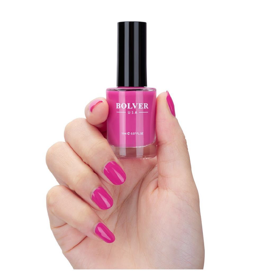 Polver, Nail Polish Fashion Rose, Trendy rose shade nail polish for vibrant nails, 725