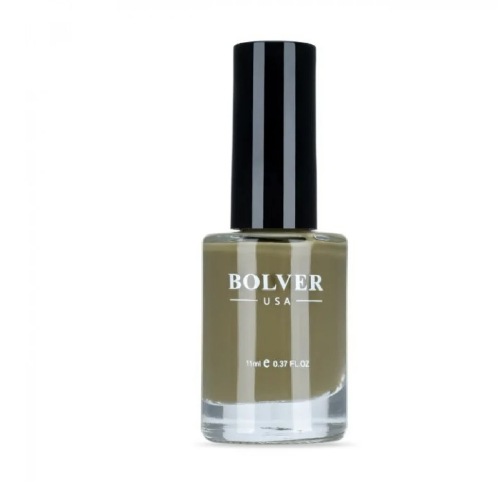 Polver Nail Polish Olive, Earthy Olive Green Nail Polish, 745