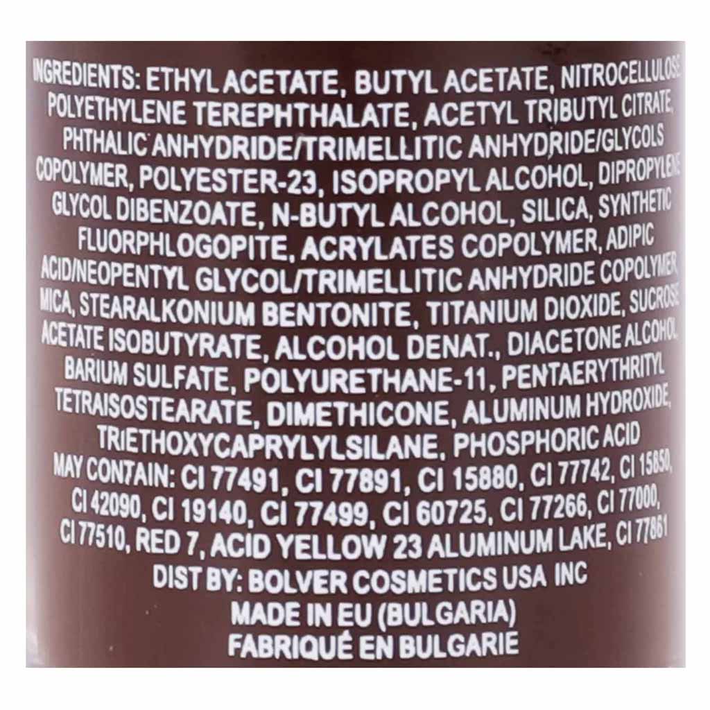 Bolver, Nail Polish Cocoa 777, Long-lasting cocoa brown nail polish