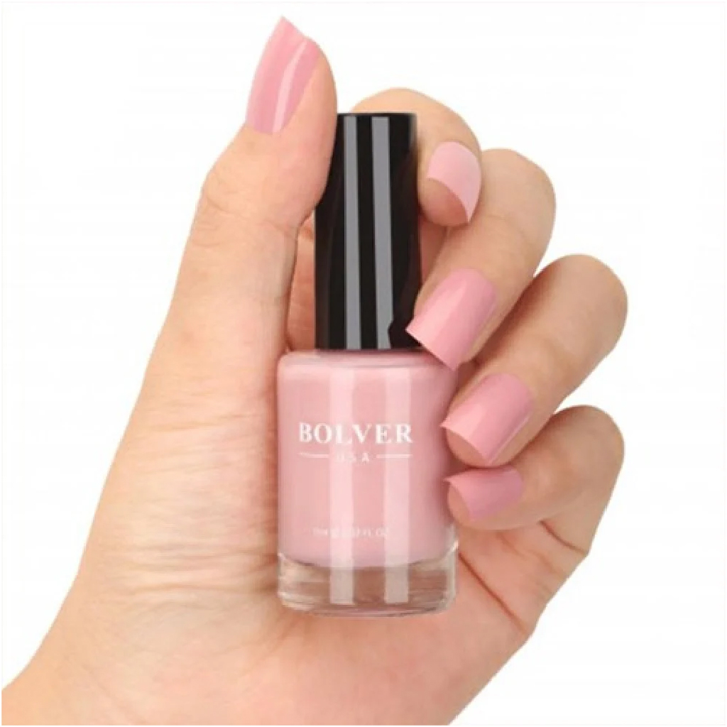 Bolver, Nail Polish Baby Pink 634-06, Creamy Baby Pink Nail Color