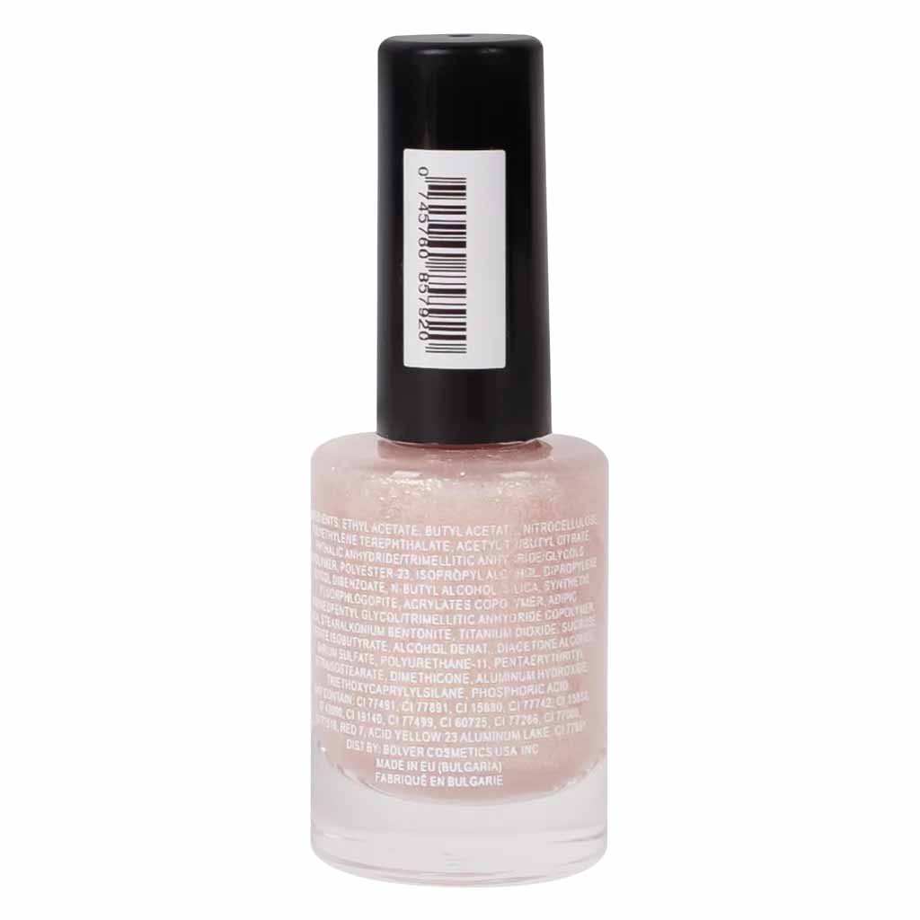 Bolver, Nail Polish Barbie Glitter 15-656, Sparkling glitter nail polish with vibrant color, 15 ml
