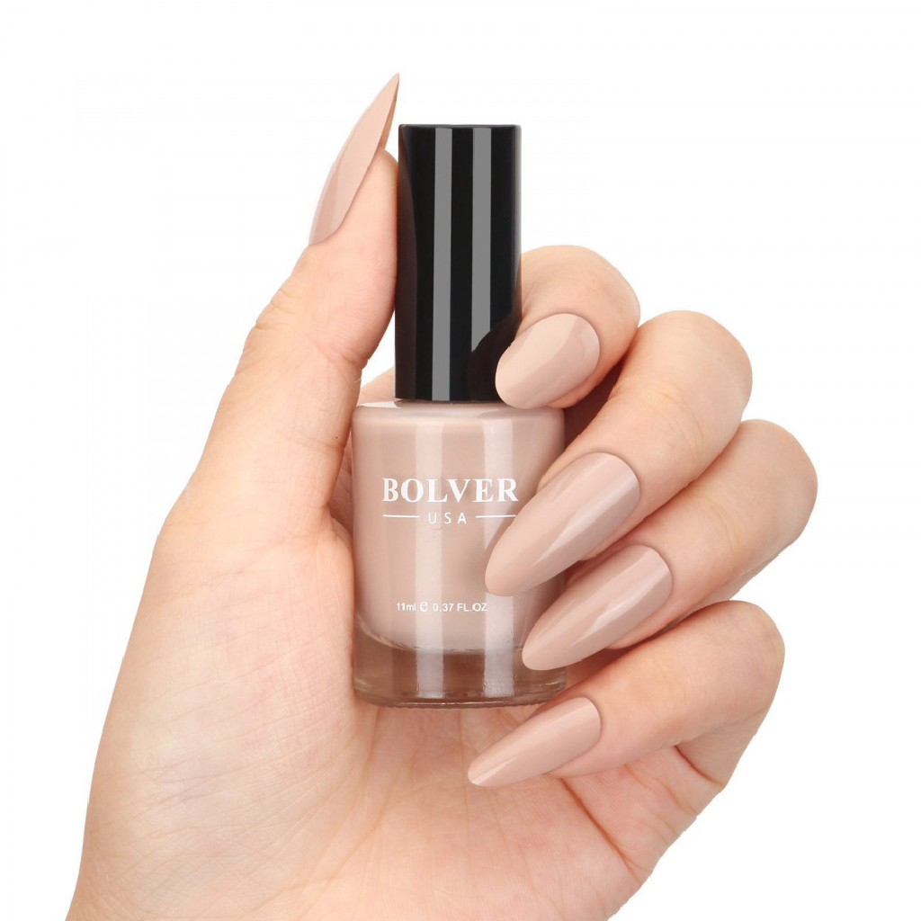 Polver, Nail Polish Bright Beige, Neutral Nail Color, Shade 18-661