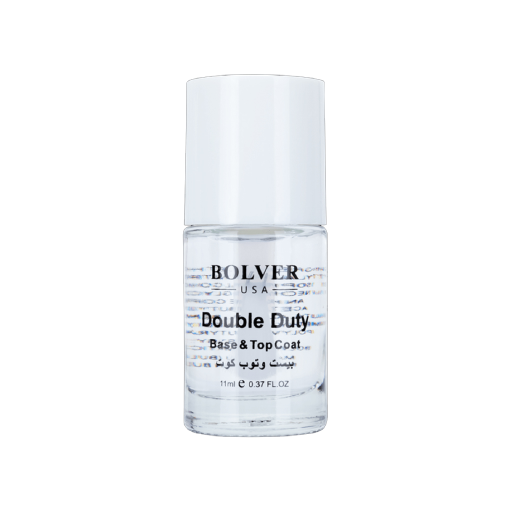 Bolver, Double Duty Base & Top Coat, Dual function nail polish for protection and shine