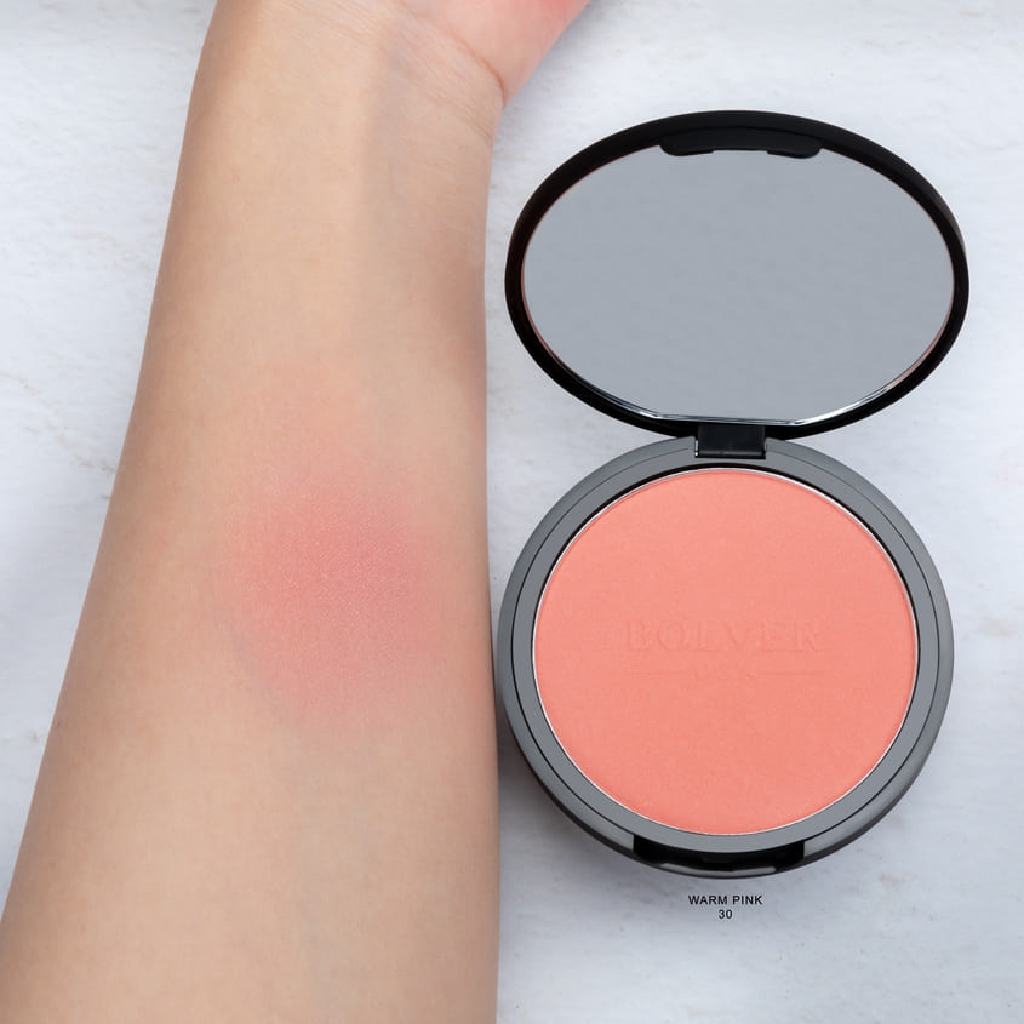 Bolver, Blush 30, Long-lasting natural finish blush for radiant cheeks, 30 g