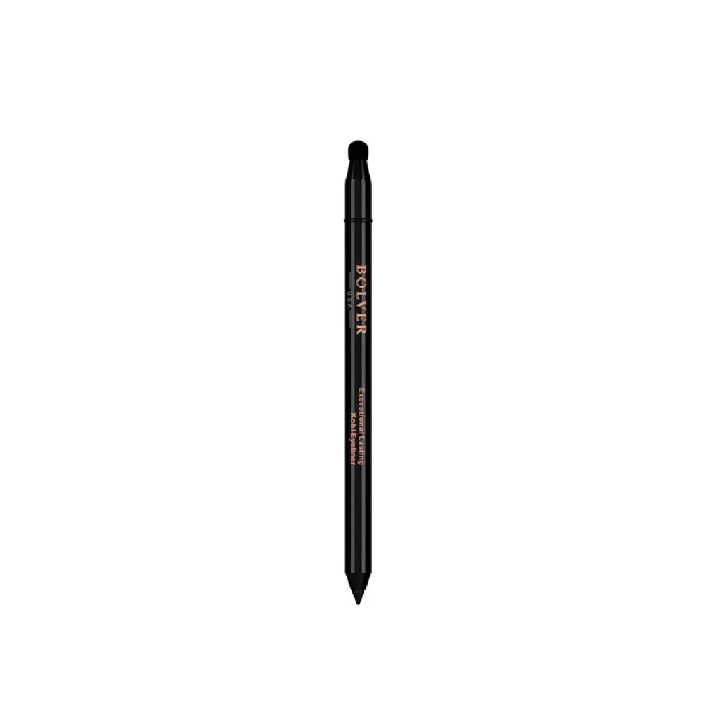 Bolver, Black Eyeliner with Sponge, Long-lasting eye liner pencil, Model P702