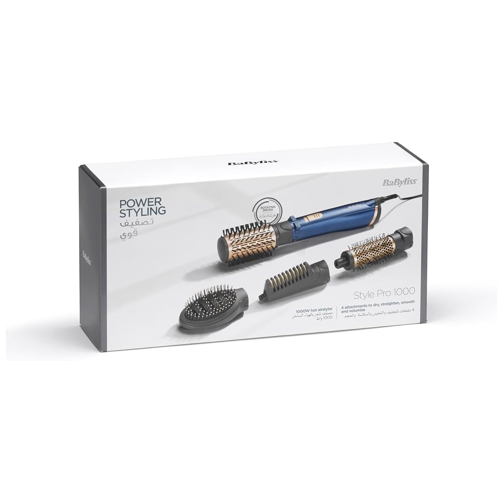 Babyliss, Air Style Pro 1000, Hair Dryer with Rotating Brush