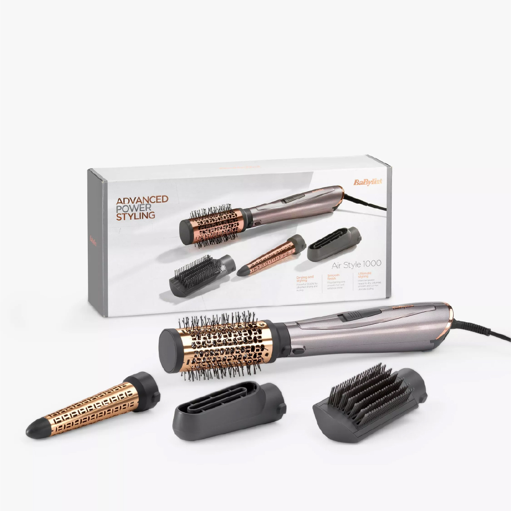 BaByliss, Air Style 1000 with Paddle Brush, Hot Air Styler with Paddle Brush, Hair Styler
