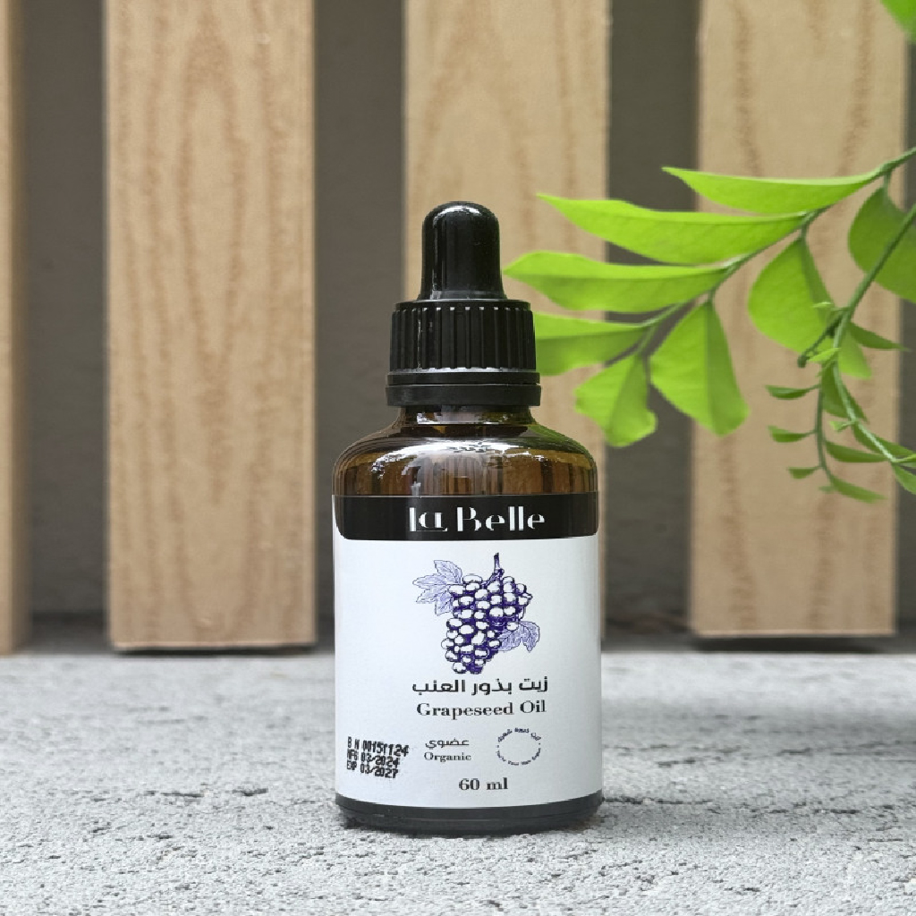 La Belle, Grapeseed Oil, Lightweight Multipurpose Hair and Skin Oil, 60ml