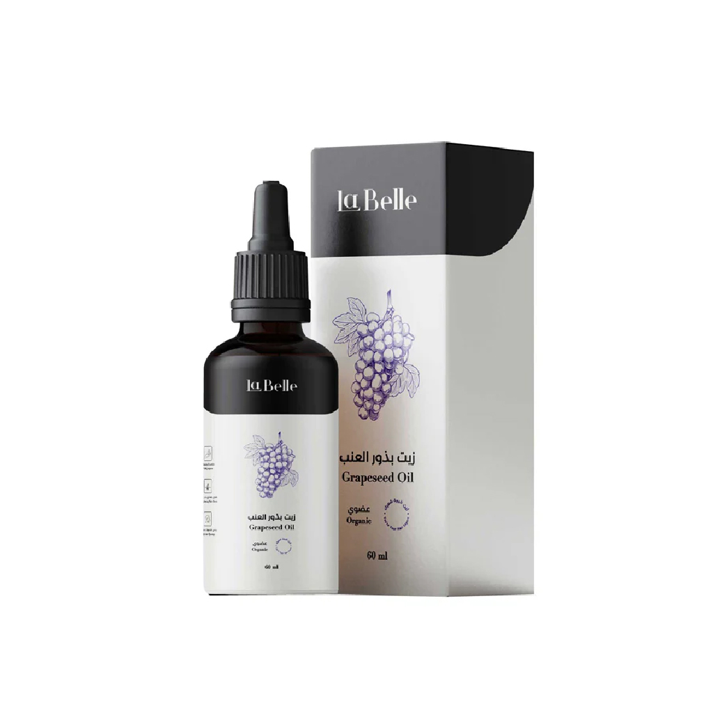 La Belle, Grapeseed Oil, Lightweight Multipurpose Hair and Skin Oil, 60ml