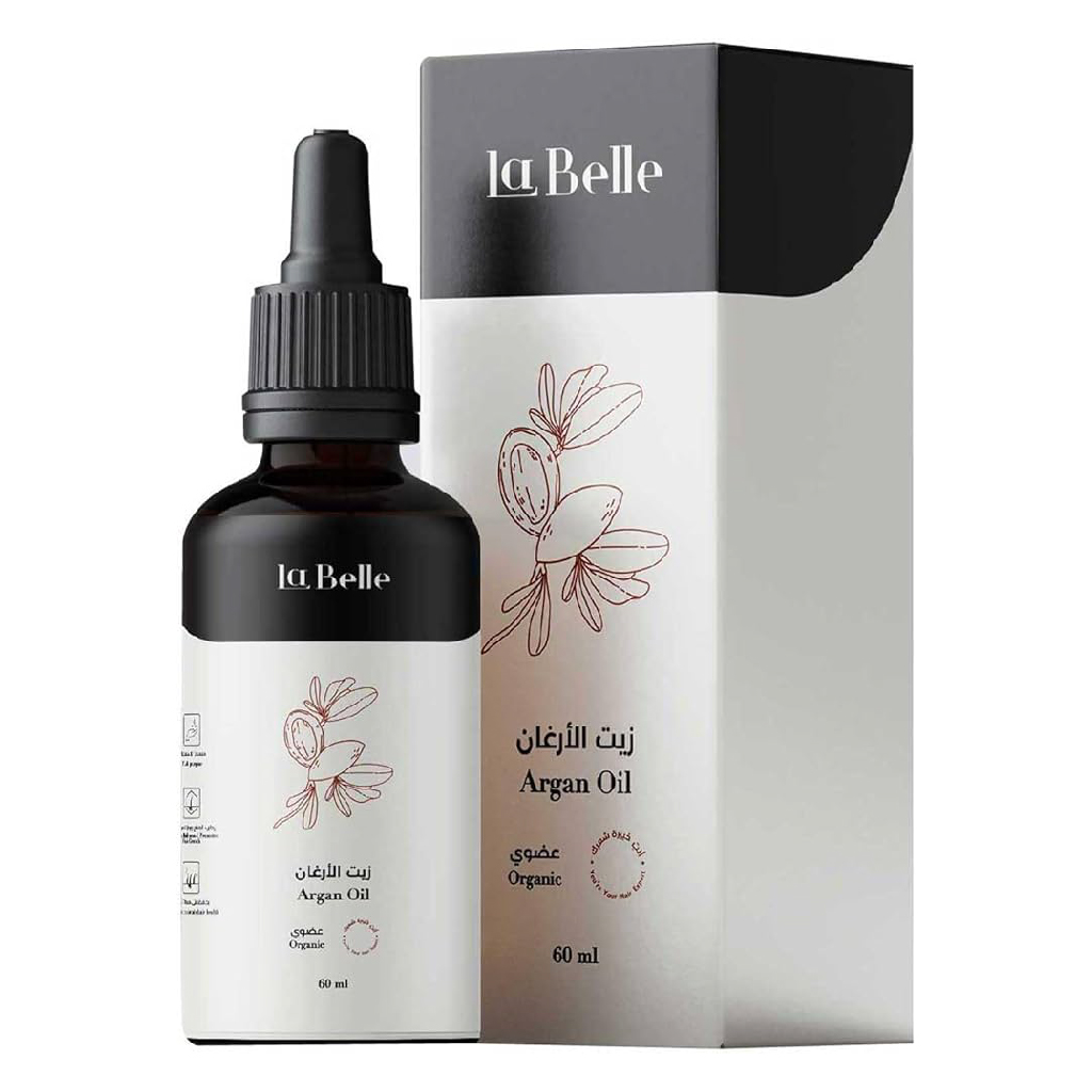 La Belle, Argan Oil, Smoothing Shine-Boosting Hair and Skin Oil, 60ml