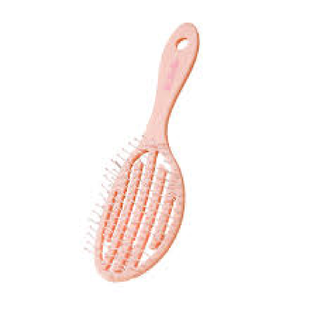 La Belle, Pink Flex Brush, Flexible Vented Detangler for Faster Drying, Brush