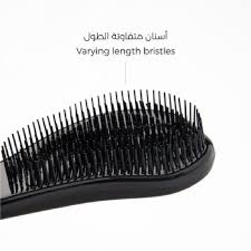 La Belle, Black Gentle Brush, Soft Bristles for Sensitive Scalp