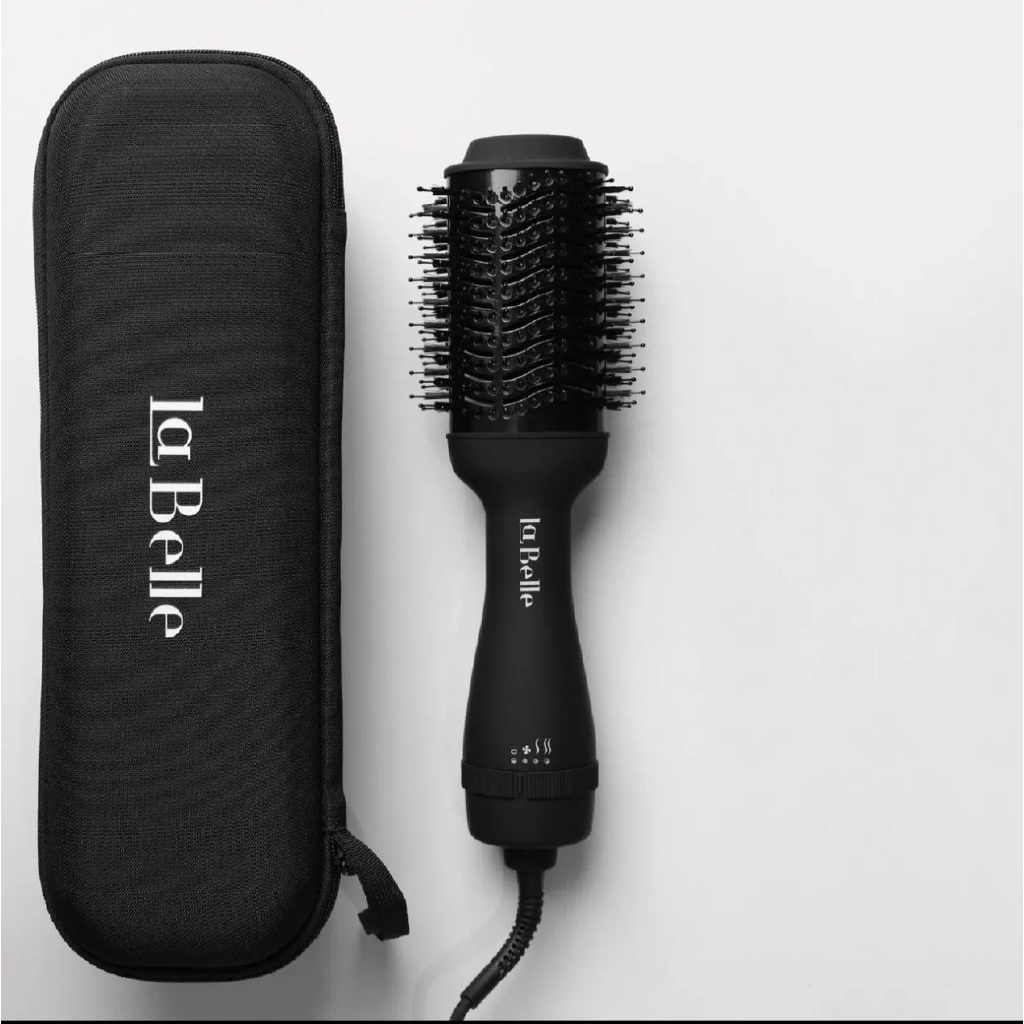 La Belle, 2 in 1 Hot Air Brush, Hair Dryer and Styler Combination, Hot Air Brush
