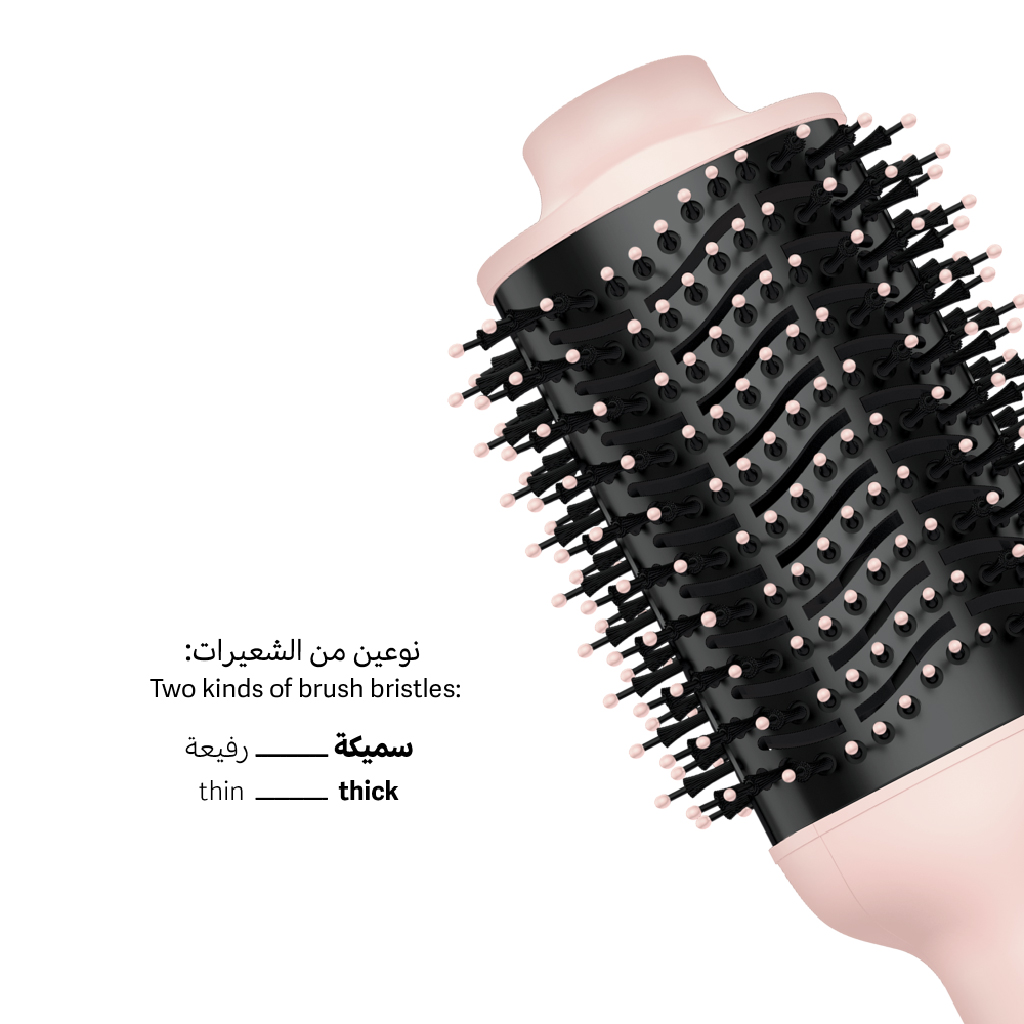 La Belle Brush Solo, Compact Travel-Friendly Detangling Brush