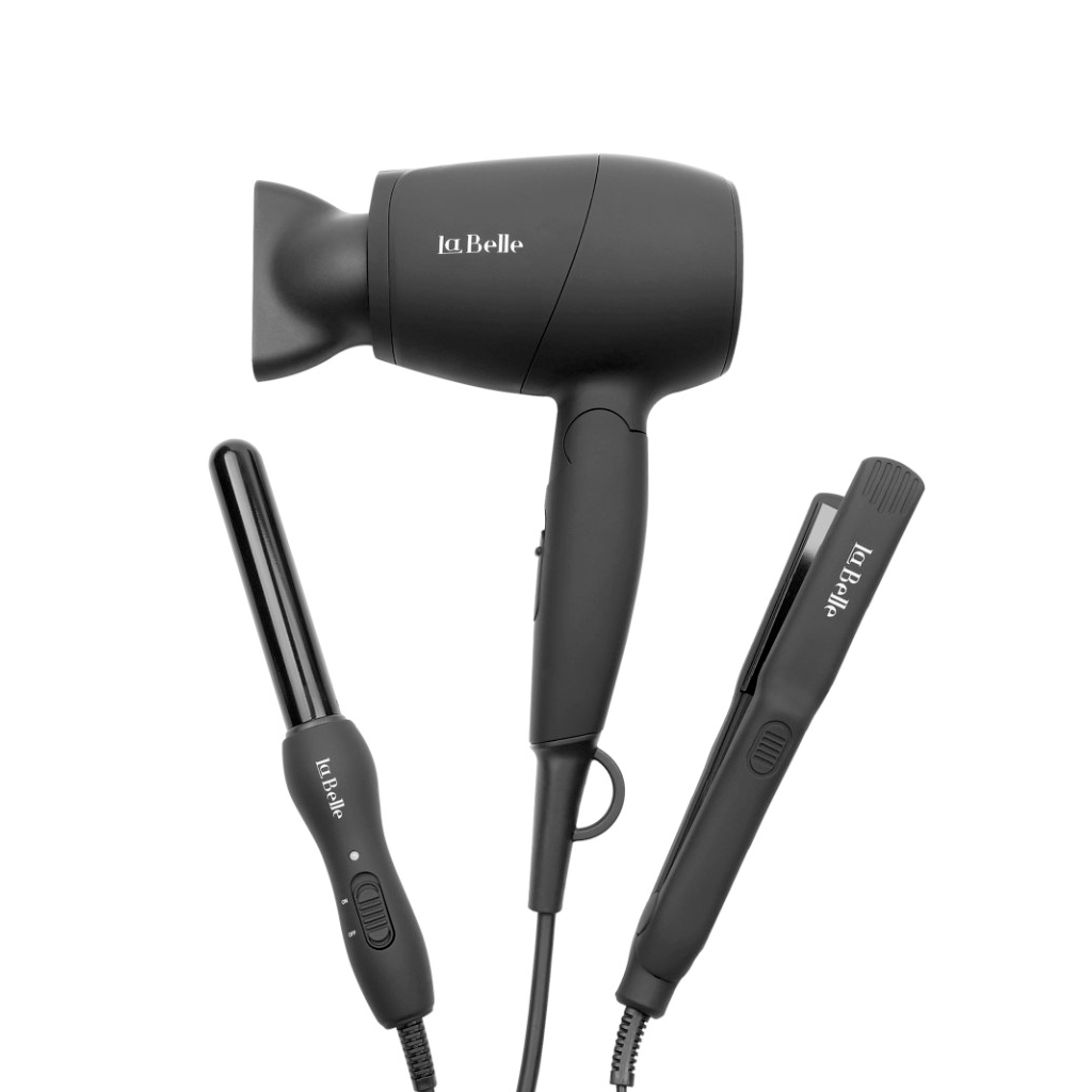 La Belle, Mini Hair Straightener, Travel Size Compact Styling Tool