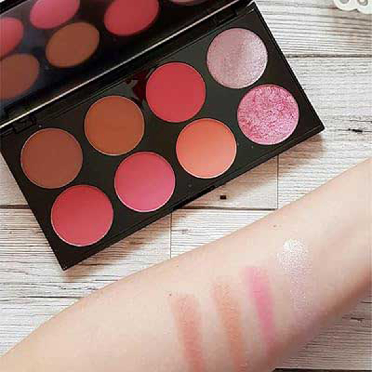 Makeup Revolution, Ultra Blush Palette Sugar and Spice, Versatile blush palette with warm shades