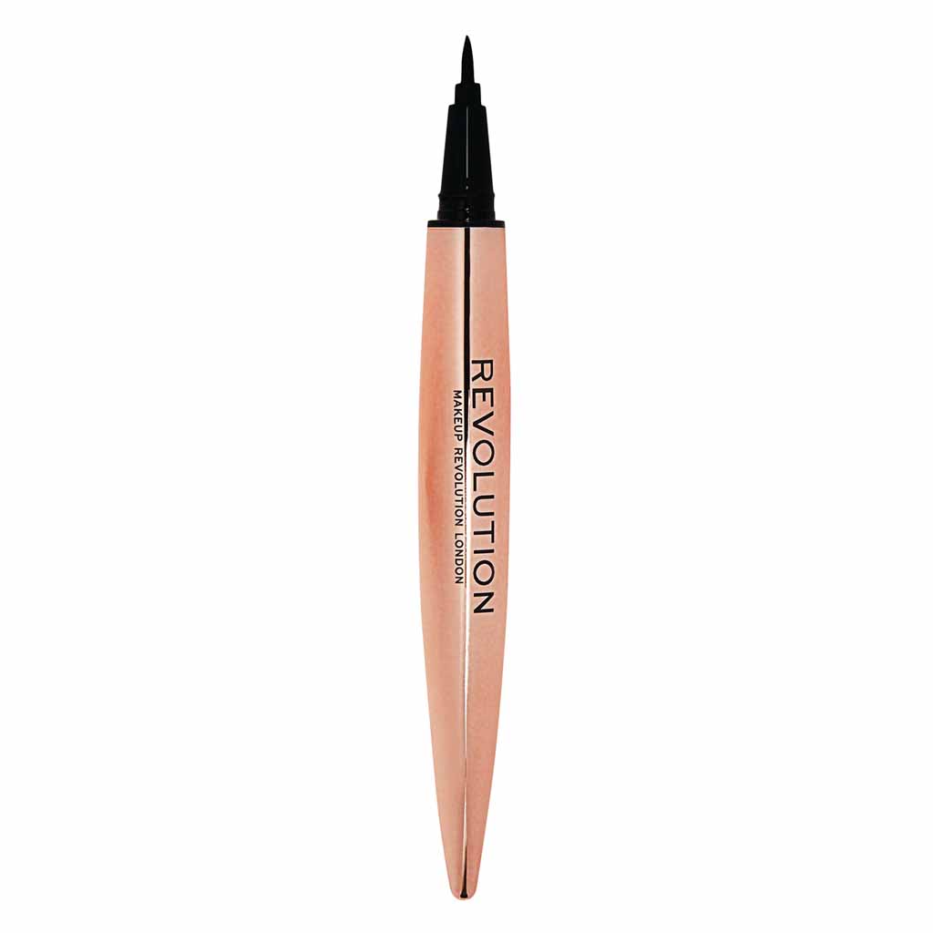 Makeup Revolution, Renaissance Flick Eyeliner, Precision liquid eyeliner for dramatic flicks