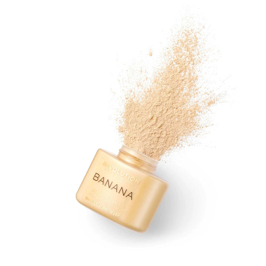 Makeup Revolution, Loose baking powder banana, Brightening translucent setting powder