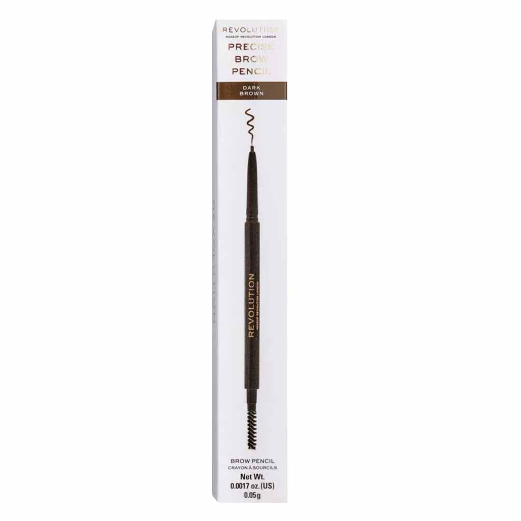 MAKEUP REVOLUTION PRECISE BROW PENCIL DARK BROWN