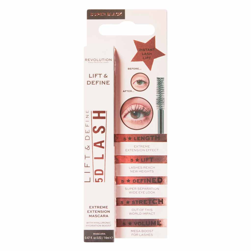 MAKEUP REVOLUTION 5D LASH MASCARA & DUO BROW DARK BROWN