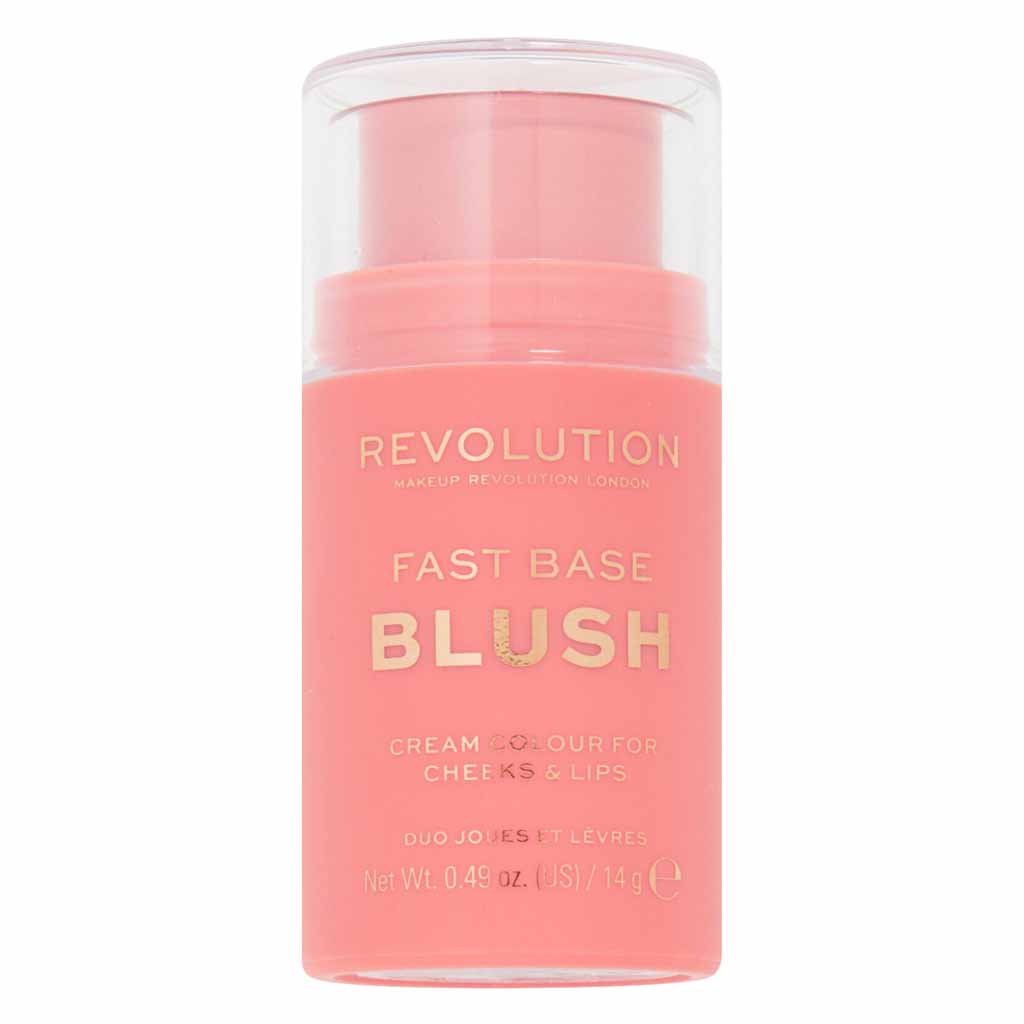 Makeup Revolution, Fast Base Blush Stick Peach, Cream blush stick for quick application