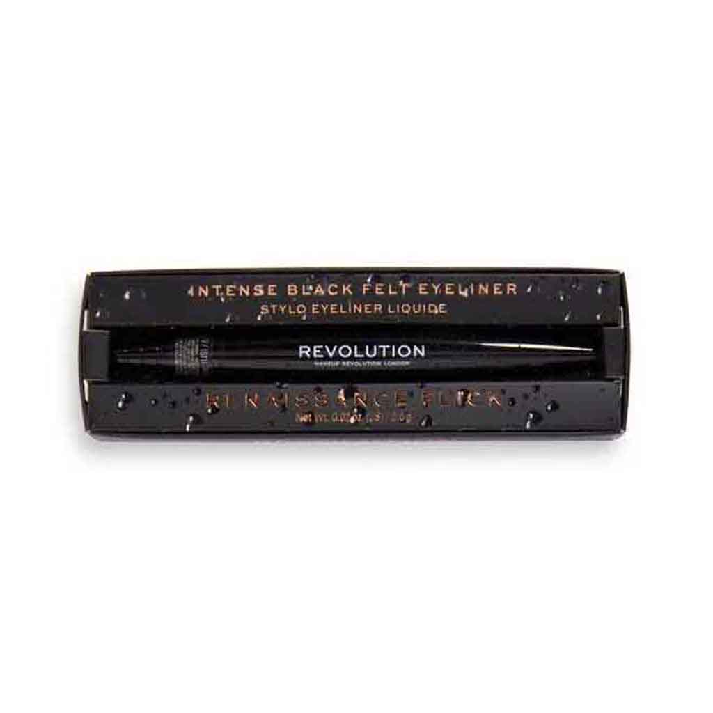 Makeup Revolution, Waterproof Renaissance Eyeliner, Long-lasting waterproof eyeliner for precise application