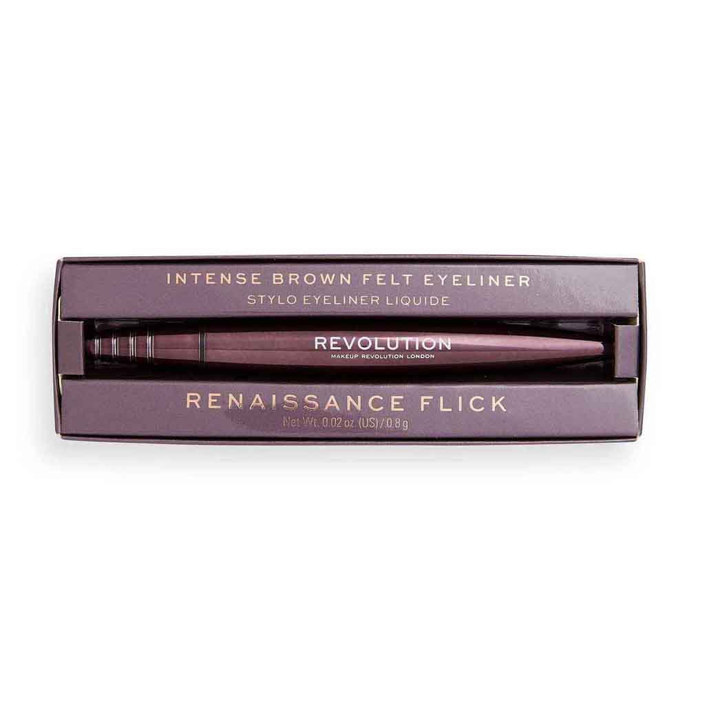 Makeup Revolution, Renaissance Eyeliner, Smooth brown eyeliner for precise eye definition