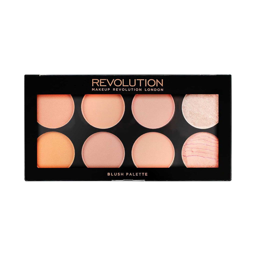 Makeup Revolution, Ultra Blush Palette Hot Spice, Highly pigmented blush palette with warm tones