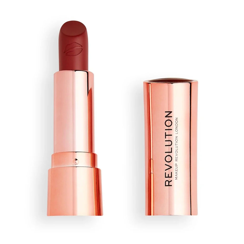 Makeup Revolution, Satin Kiss Lipstick, Smooth satin finish lipstick in rose shade