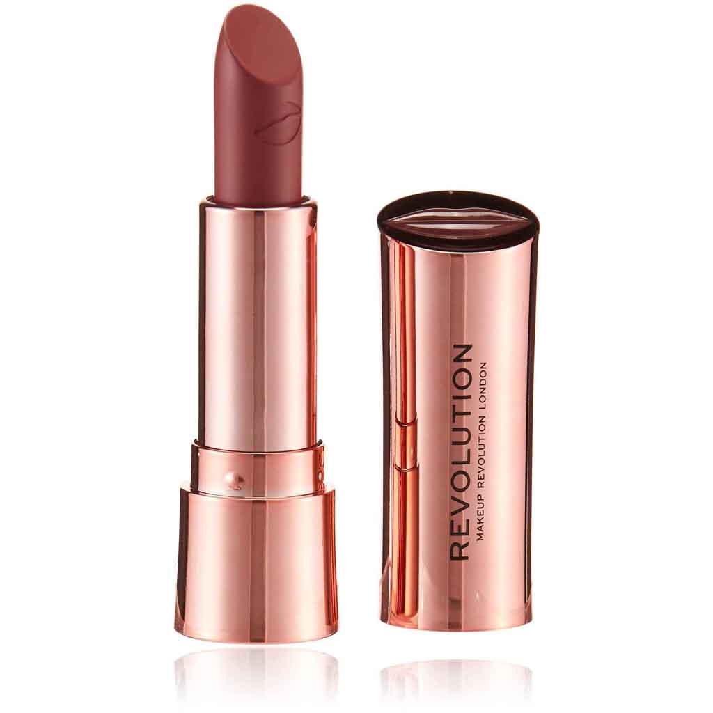 Makeup Revolution, Satin Kiss Lipstick, Smooth satin finish lipstick in rose shade
