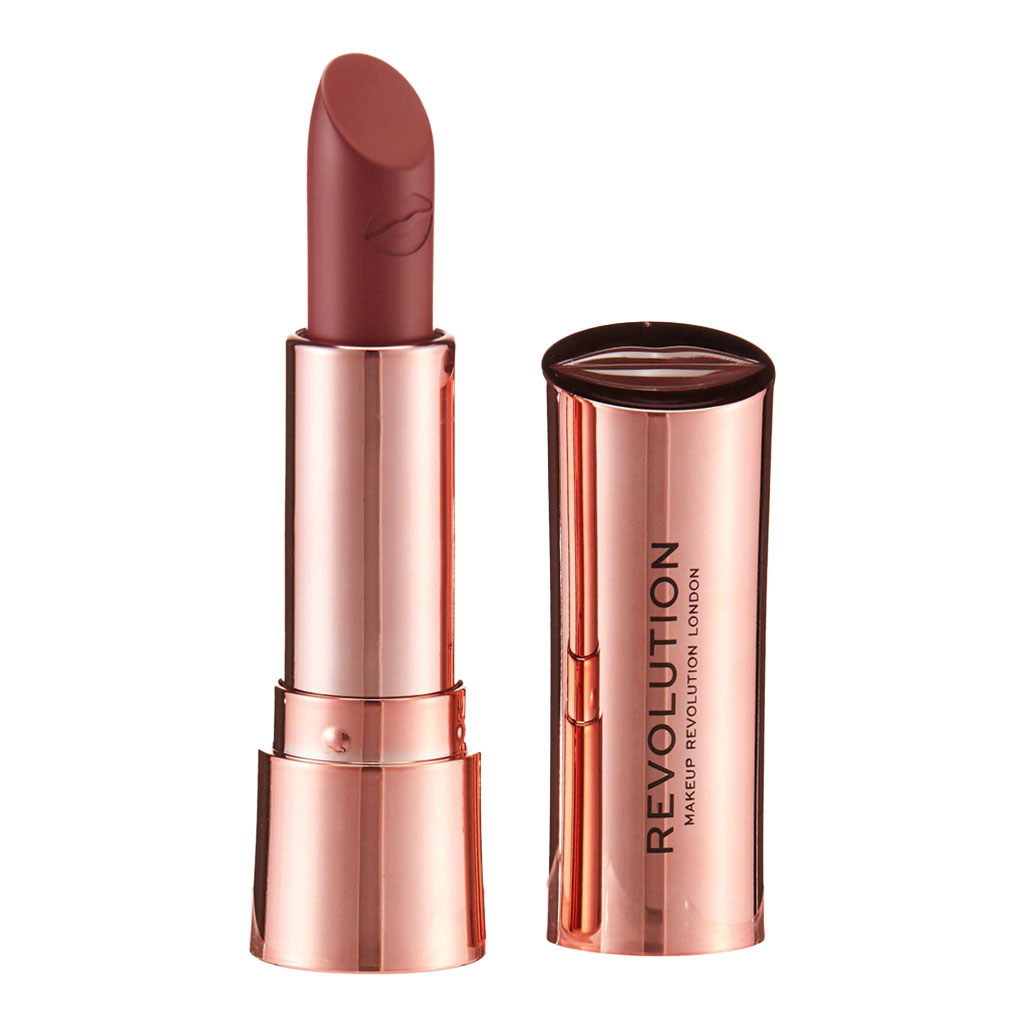 Makeup Revolution, Satin Kiss Lipstick, Smooth satin finish lipstick in rose shade