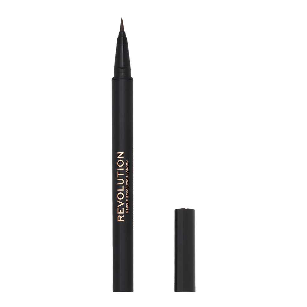 Makeup Revolution, Hair Stroke Brow Pen Medium Brown, Precision pen for natural hair-like brows