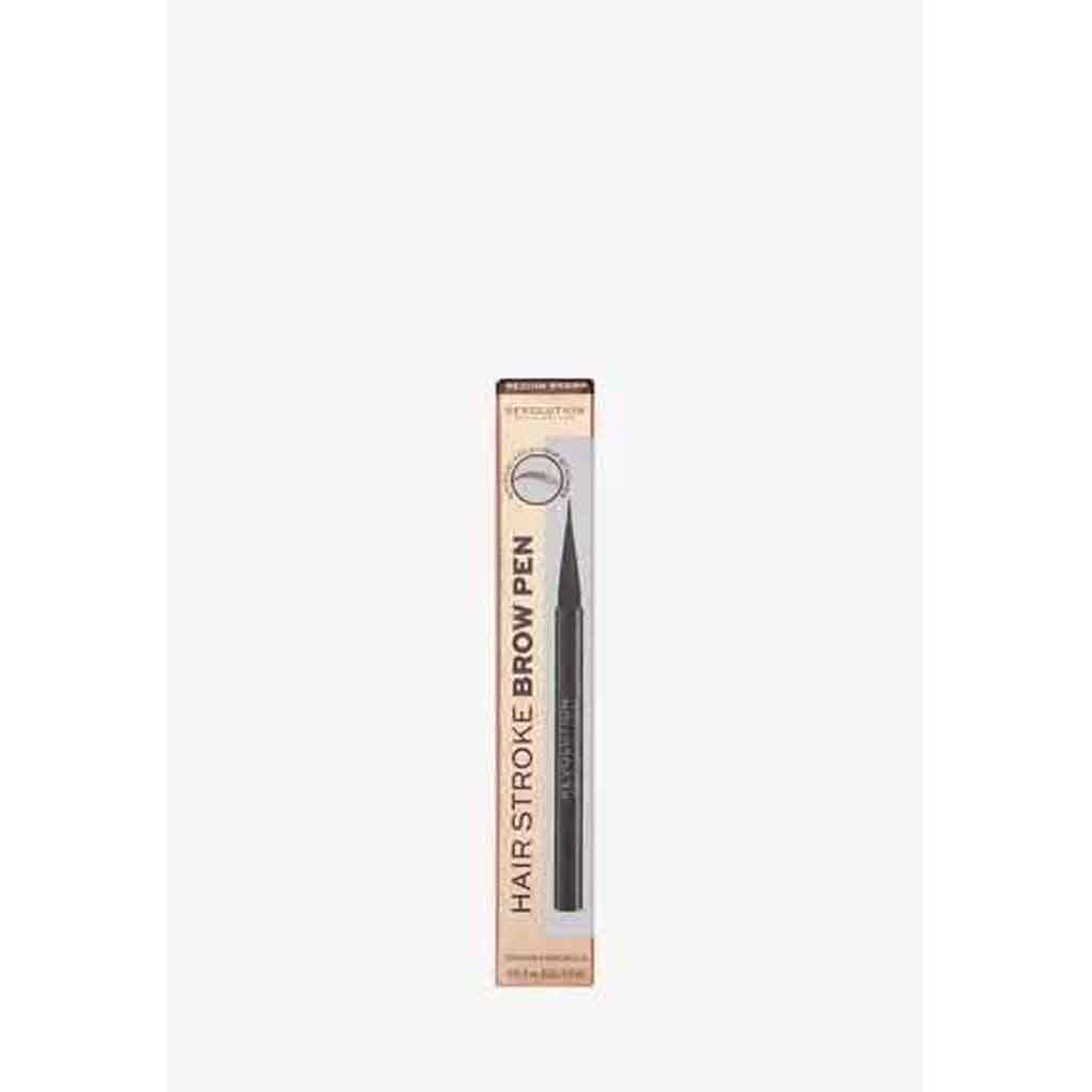 Makeup Revolution, Hair Stroke Brow Pen Medium Brown, Precision pen for natural hair-like brows