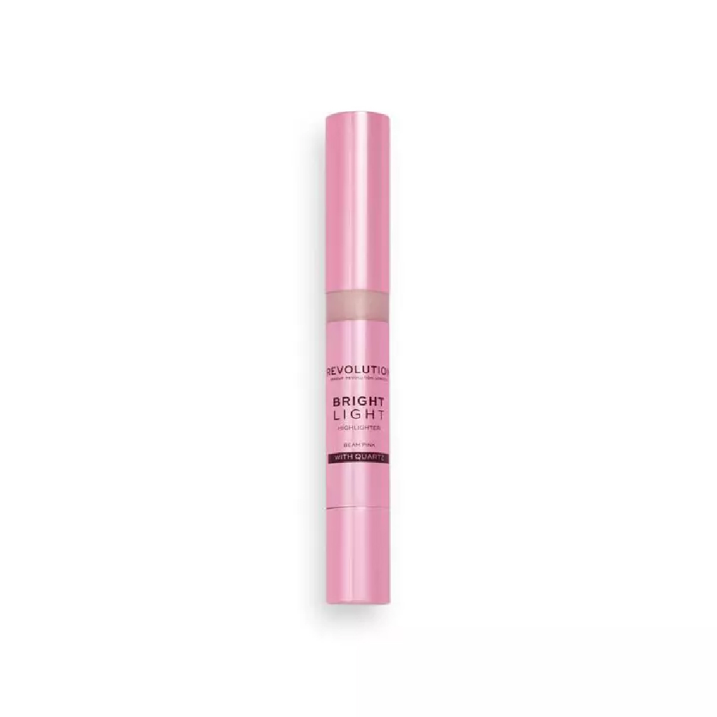 Makeup Revolution, Bright Light Highlighter, Illuminating pink shade for radiant glow, Beam pink